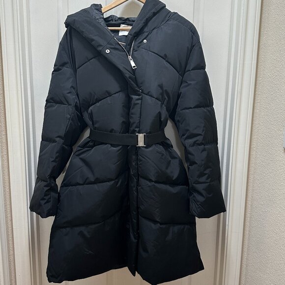 Rebecca Minkoff Women's Hooded Heavyweight Puffer Jacket Coat Size XL Black NEW - Picture 6 of 16